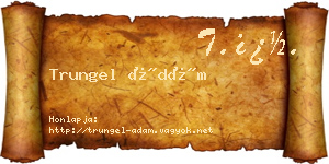 Trungel Ádám névjegykártya
